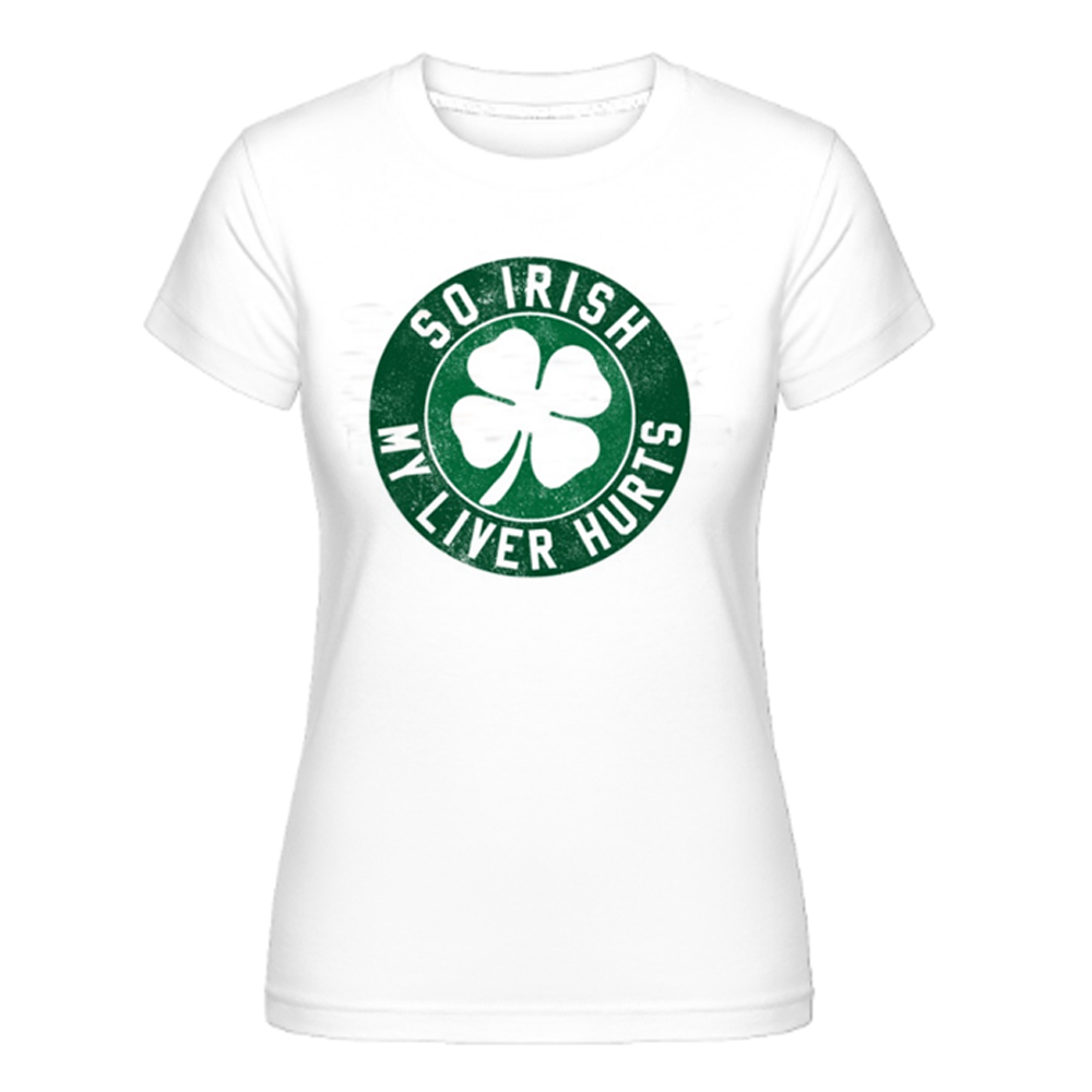 St. Patricks Day - Kleeblatt Irland Irisch Frauen T-Shirt weiß T-Shirt