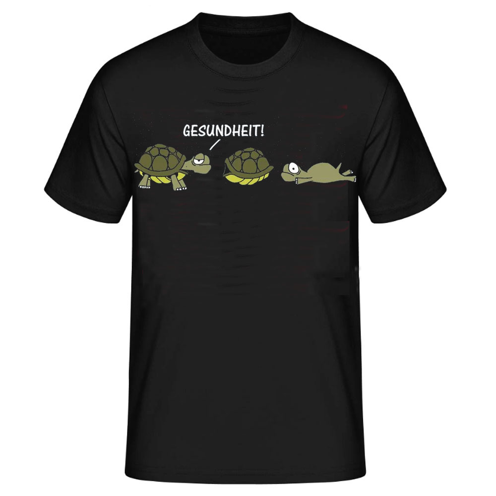 Gesundheit! lustiges schwarz T-Shirt