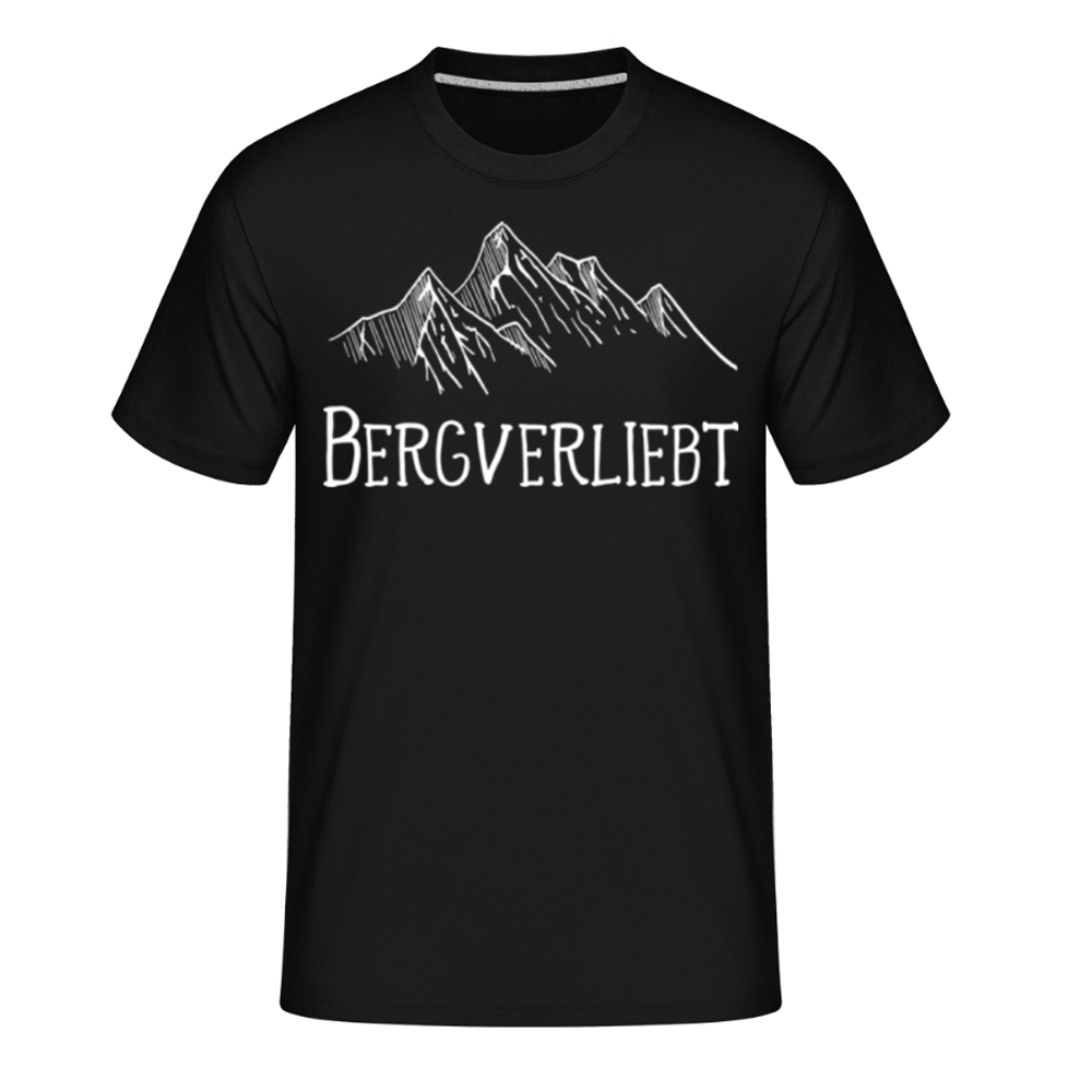 Bergverliebt schwarz T-Shirt für Herren