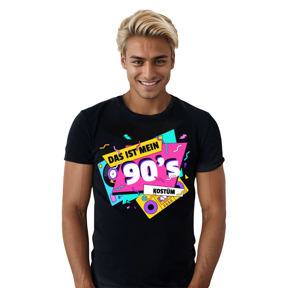 Das ist Mein 90s Outfit schwarz Männer T-Shirt