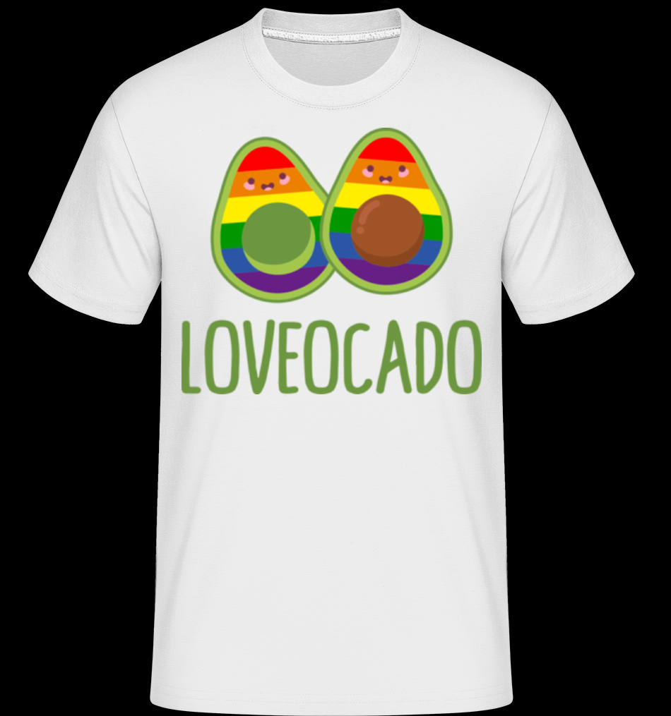 LGBTQ Avocado weiß T-Shirt unisex