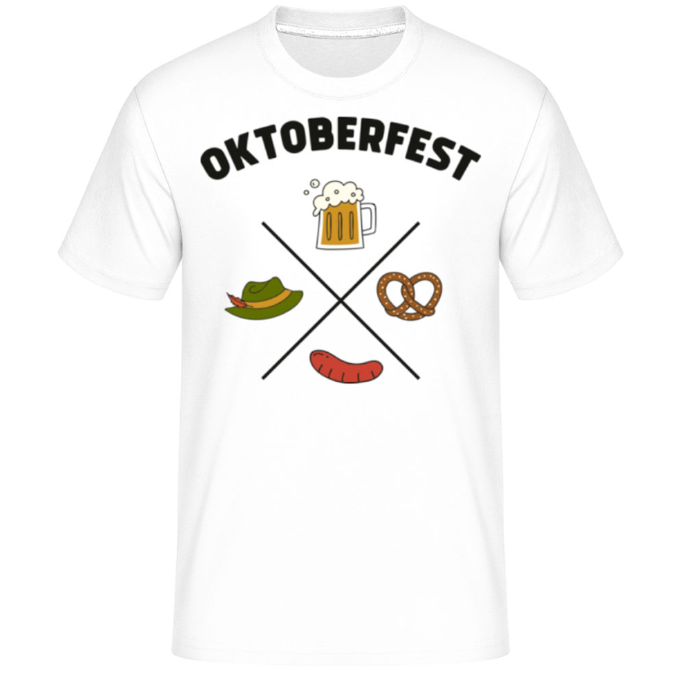 Oktoberfest 2024 weiß T-Shirt für Herren 