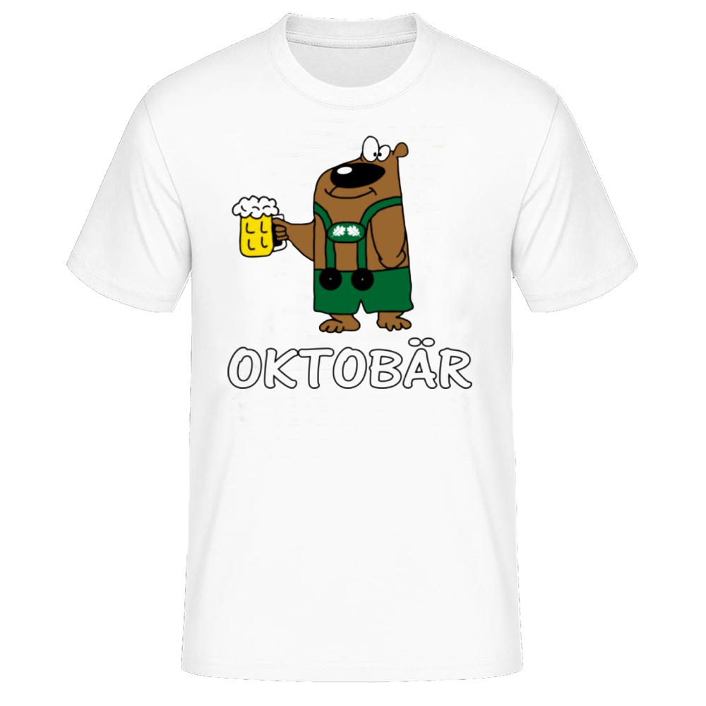 Oktobär weiß T-Shirt für Herren 