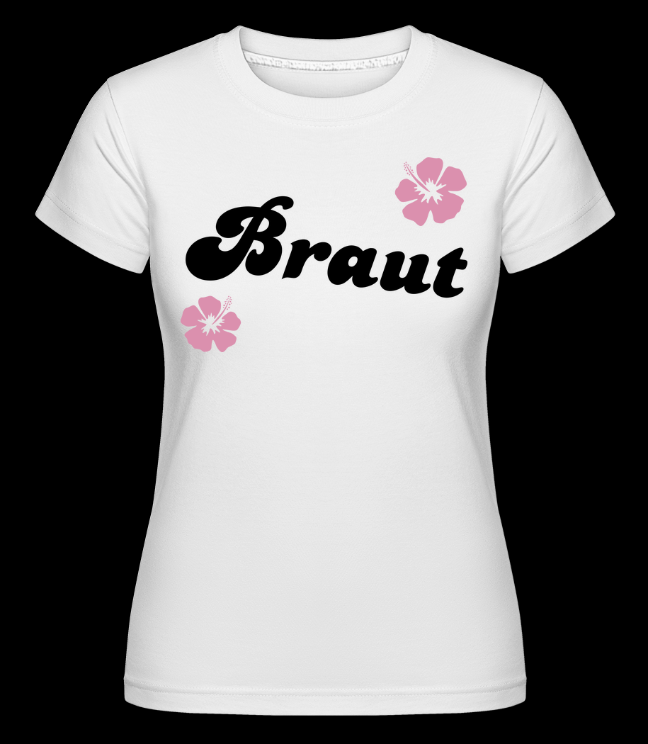 Damen Hochzeit Braut weiß T-Shirt