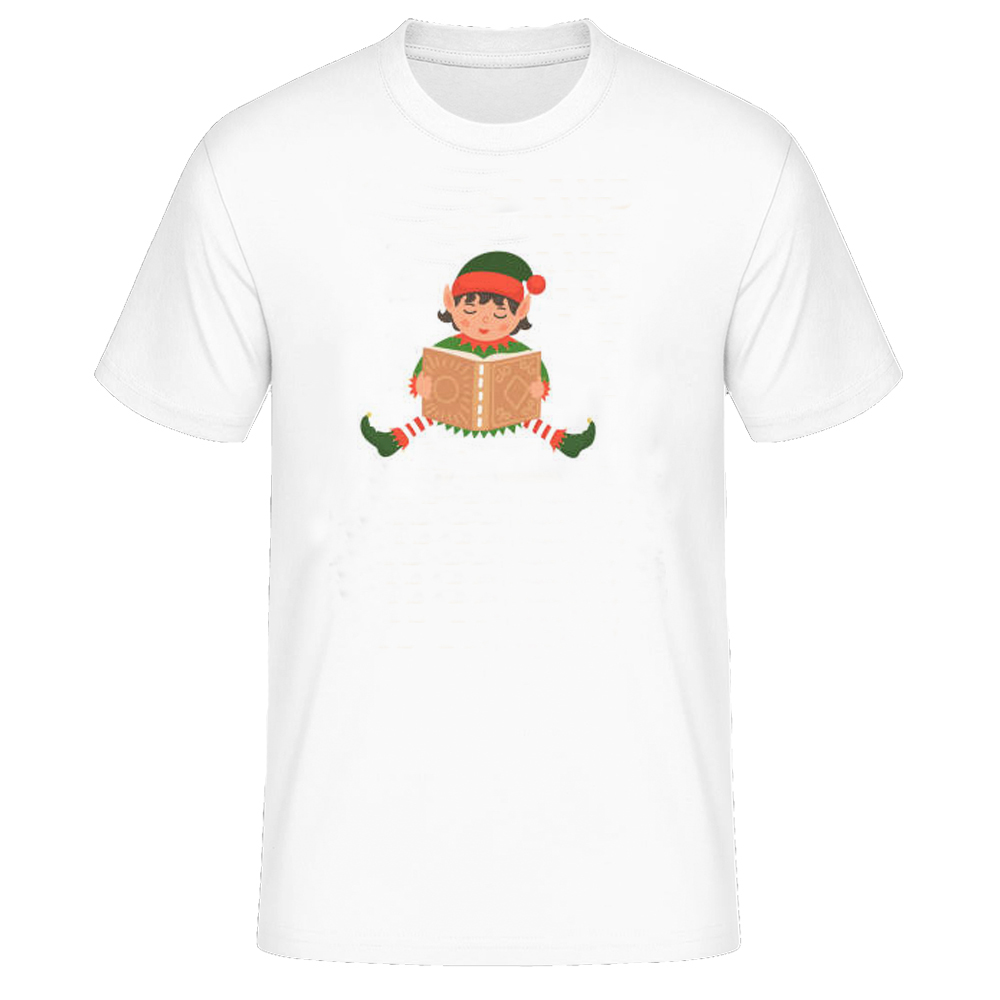 Weihnachten Elf Druck T-Shirt Damen weiß lustiges T-Shirt