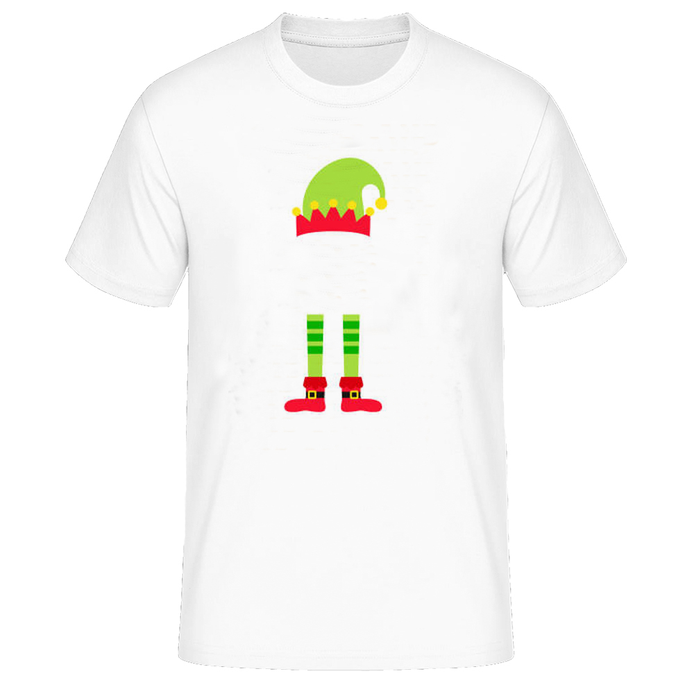 Weihnachten Elf Druck lustiges T-Shirt Herren weiß T-Shirt