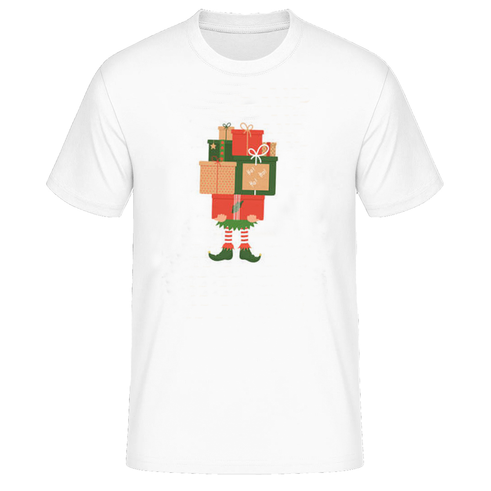 Weihnachten Elf Druck T-Shirt Damen weiß lustiges T-Shirt