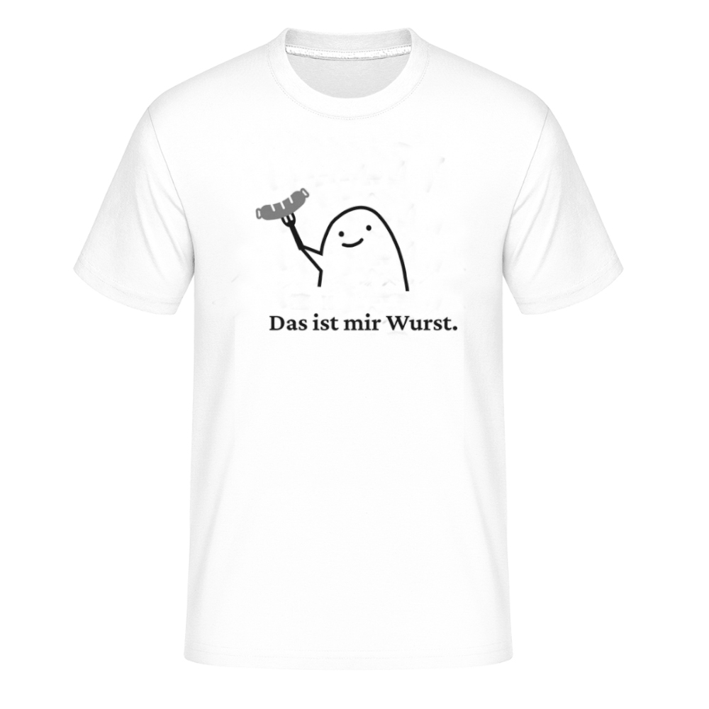 "Das ist mir Wurst" T-Shirt weiß für Herren