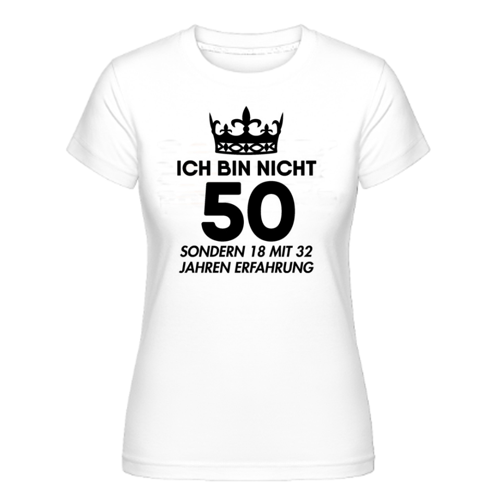 50. Geburtstag Geschenk Frauen weiß T-Shirt
