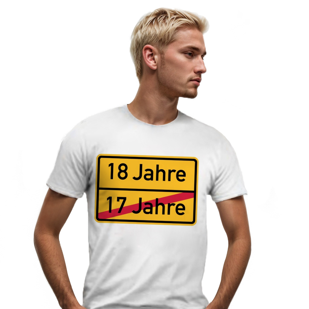 18. Geburtstag Final 18 weiß T-Shirt