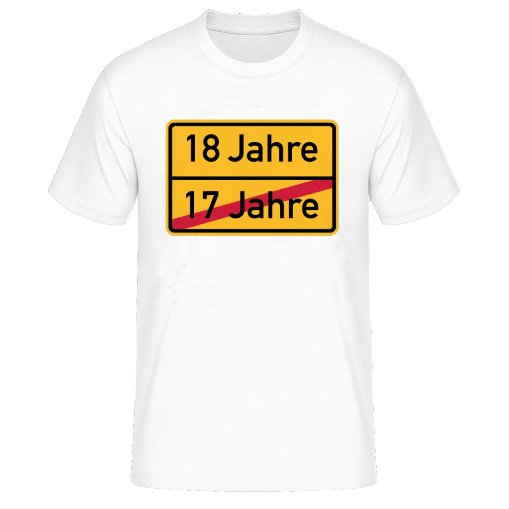 18. Geburtstag Final 18 weiß T-Shirt