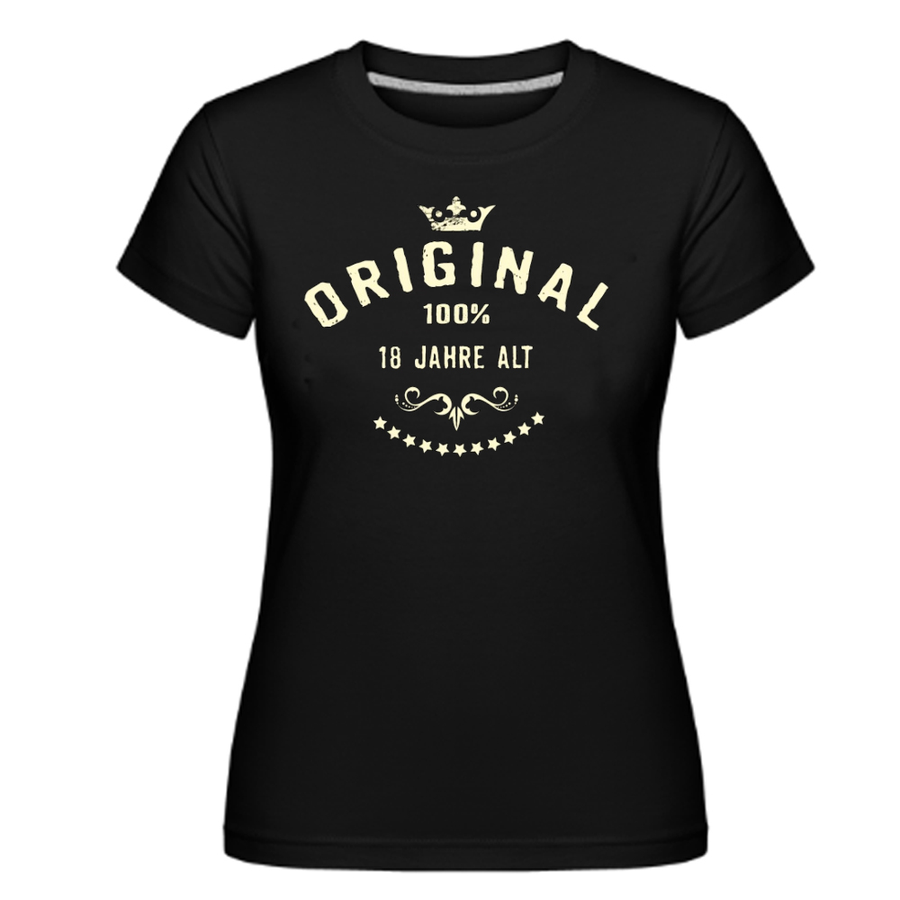 18. Geburtstag endlich 18 schwarz Mädchen T-Shirt