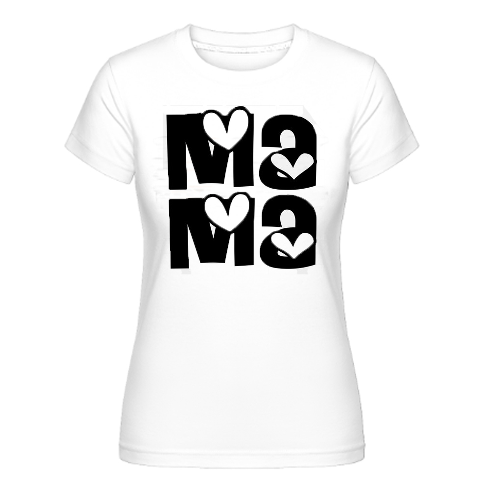 Muttertag Mama Druck weiß T-Shirt für Damen Kurzarm