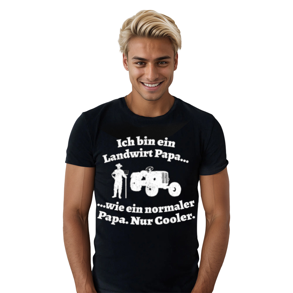 Landwirt Papa Nur Cooler Vatertag Männer T-Shirt für Herren