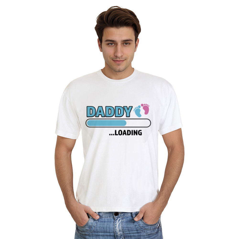 Daddy Loading Vatertag Männer T-Shirt für Herren