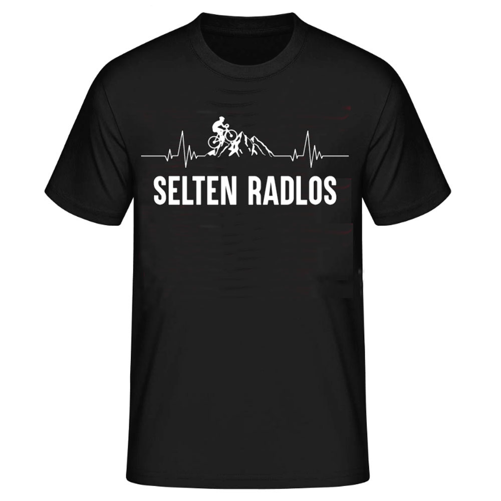 Radfahren Fahrrad Selten radlos Herren schwarz T-Shirt