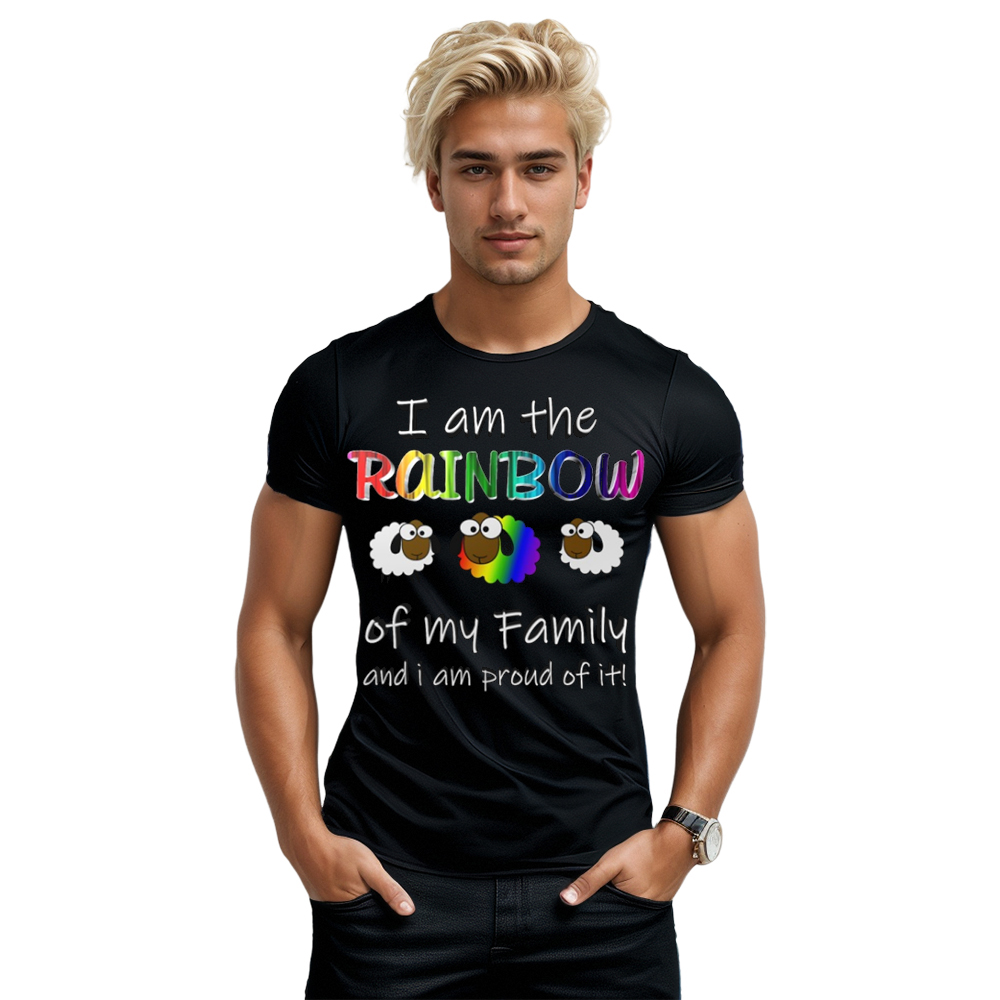 Rainbow Sheep LGBT Männer T-Shirt