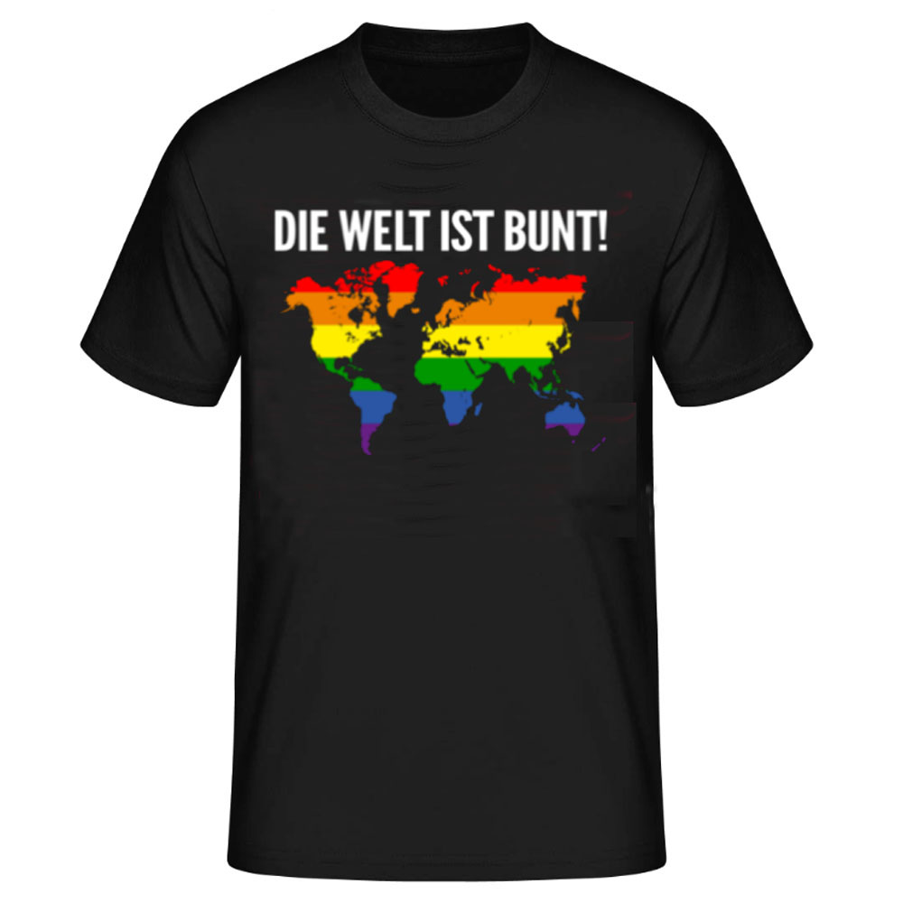 Die Welt Ist Bunt LGBTQ Männer T-Shirt