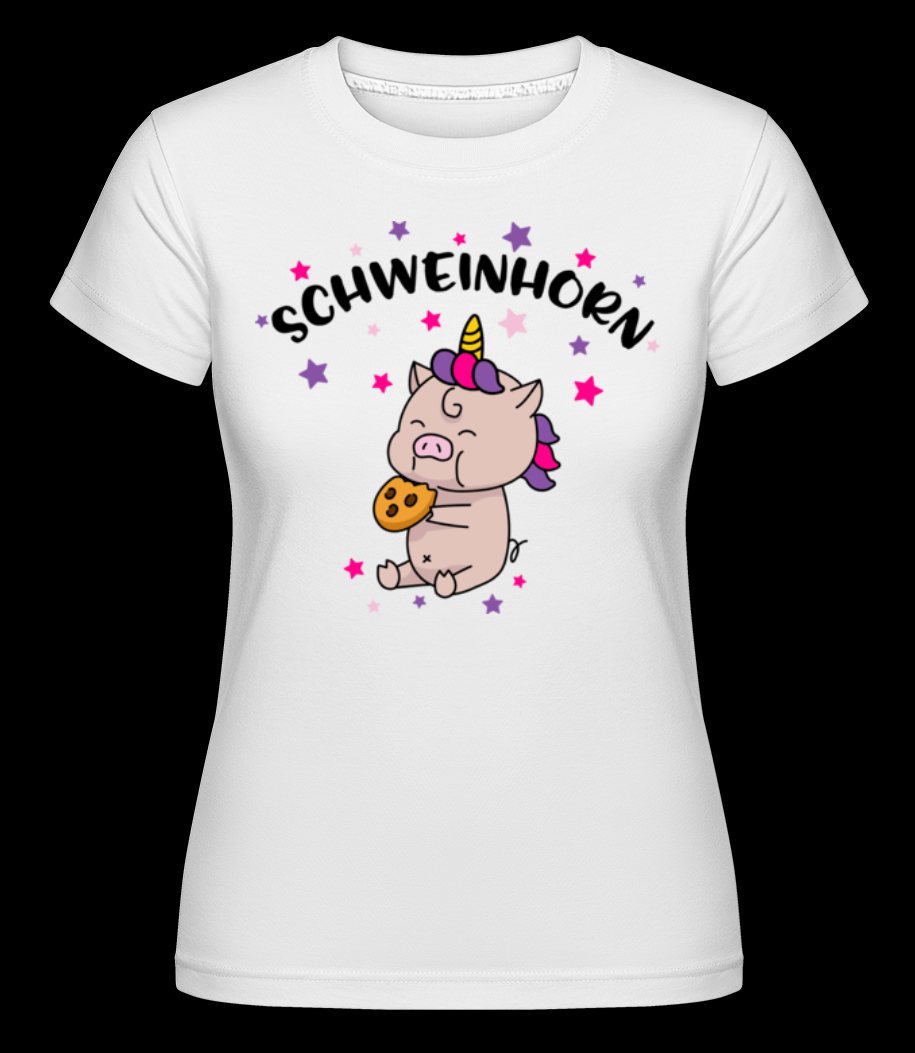 Schweinhorn weiß T-Shirt für Damen