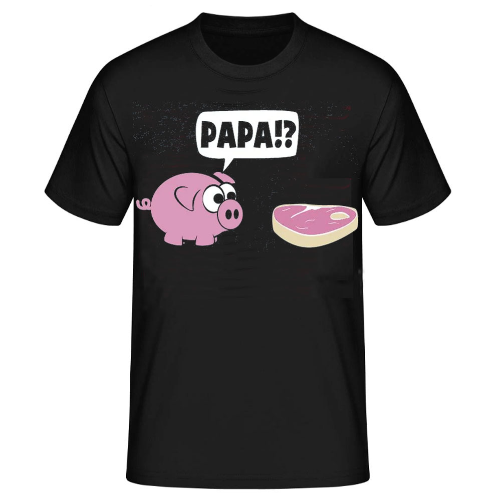 Papa? lustiges schwarz T-Shirt