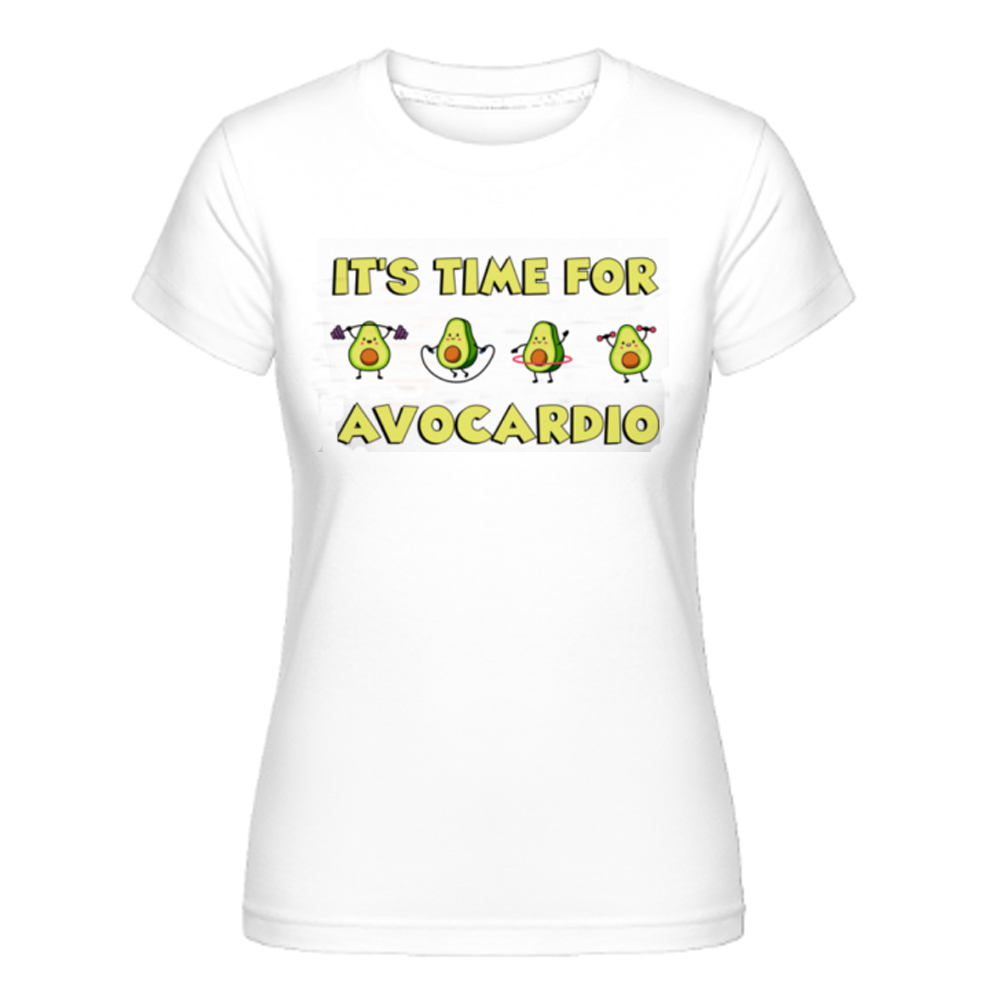 Time For Avocardio lustiges weiß Damen T-Shirt