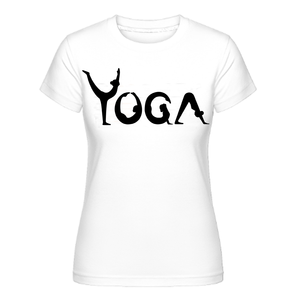 Sport Yoga Damen weißT-Shirt