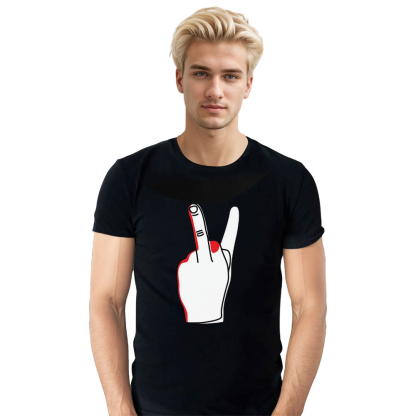 T-shirt Noir Dessin Original