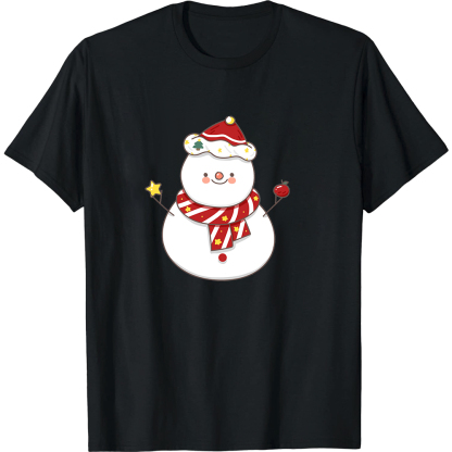 T-shirt Bonhomme de Neige de Noël