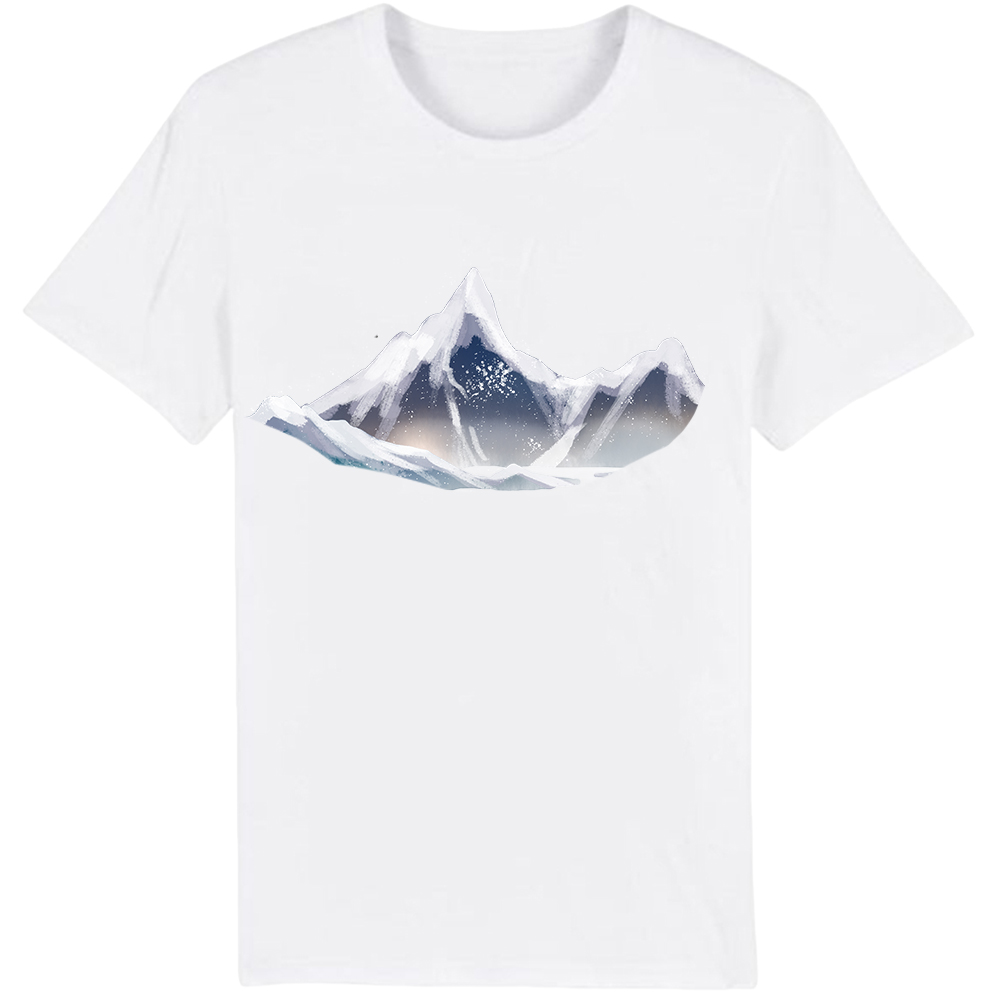 T-shirt Adulte Naturellement Montagne Enneigée Costume Ver.C