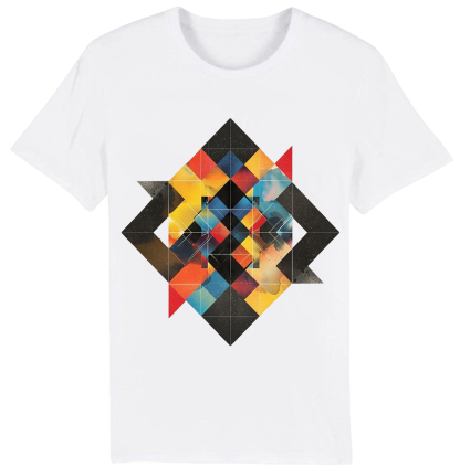 T-shirt Imprimé Figure Géométrique Costume Ver.E