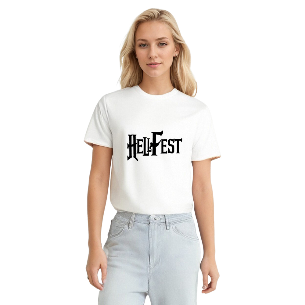 T-shirt Texte Uniquement 'Hellfest' Costume Ver.A