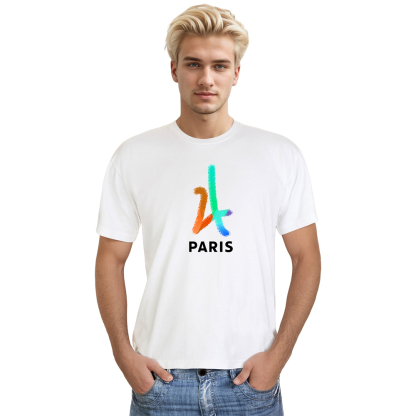 T-shirt Blanc et Noir 'Paris'