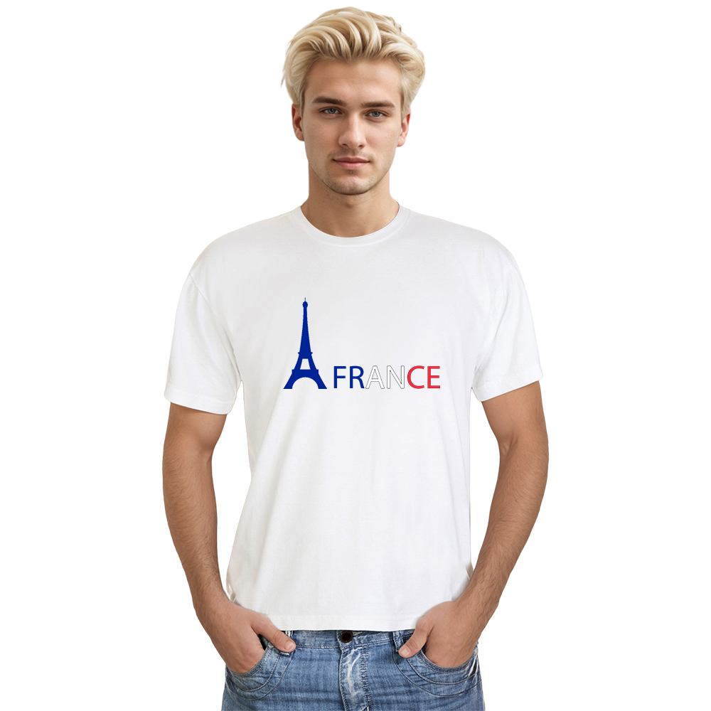 Adulte France Tour Eiffel Français T-shirt 