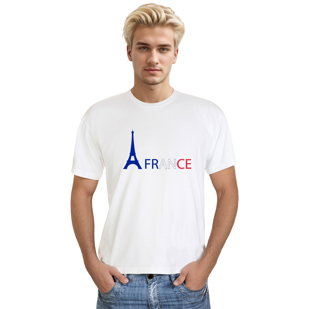 Adulte France Tour Eiffel Français T-shirt 