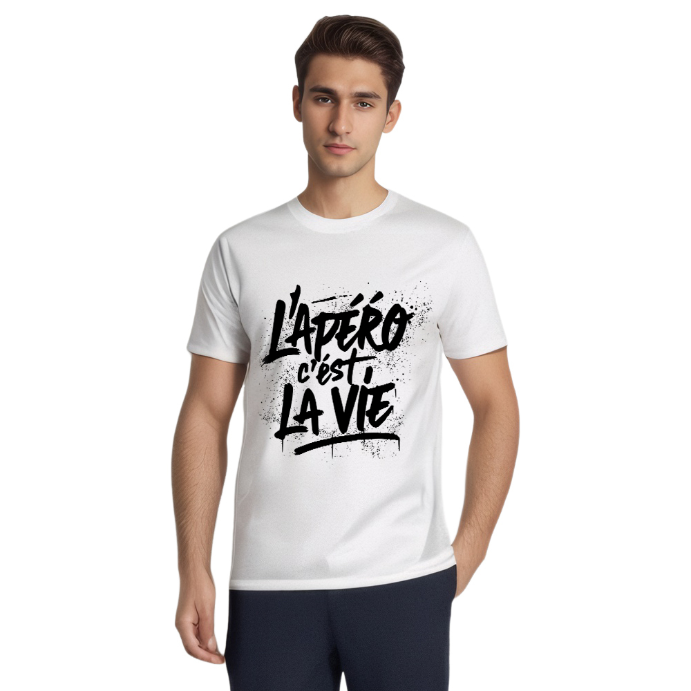 T-shirt 'L’apéro c’est la vie'
