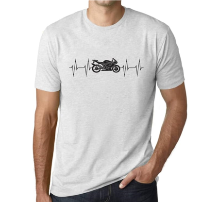 T-shirt Homme Battement De Cœur De La Moto Costume