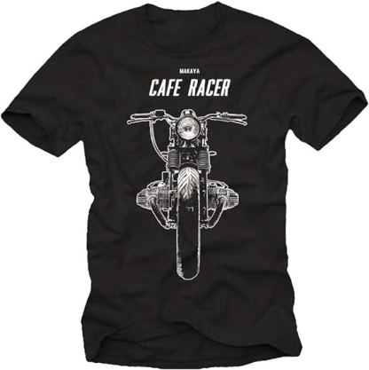 T-shirt Homme Moto 'Cafe Racer' Vintage Costume