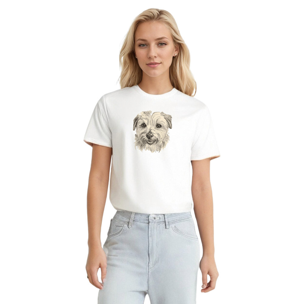 Animal Esquisse d'un Chiot Mignon T-shirt