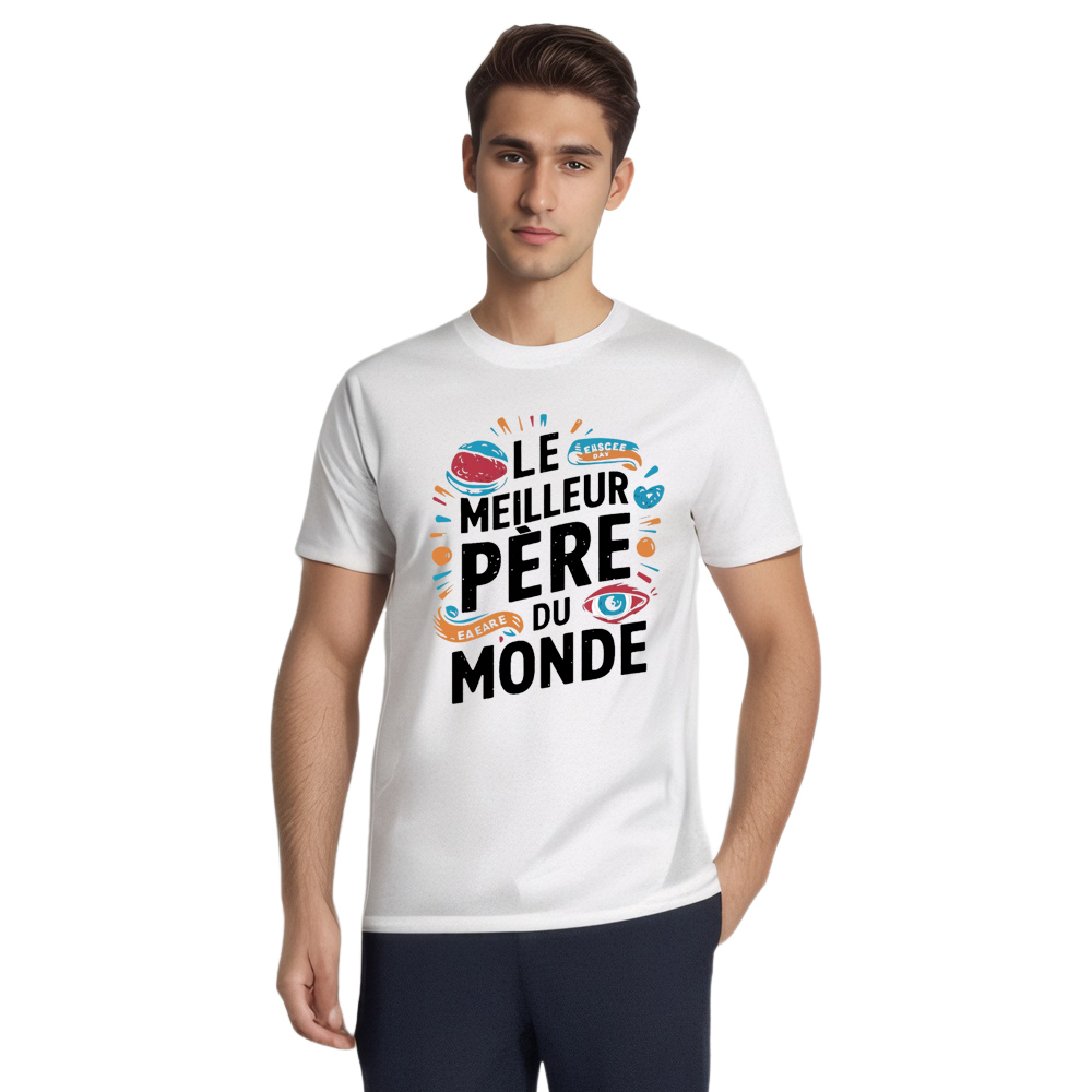 T-shirt 'Le Meilleur Père du Monde' Costume