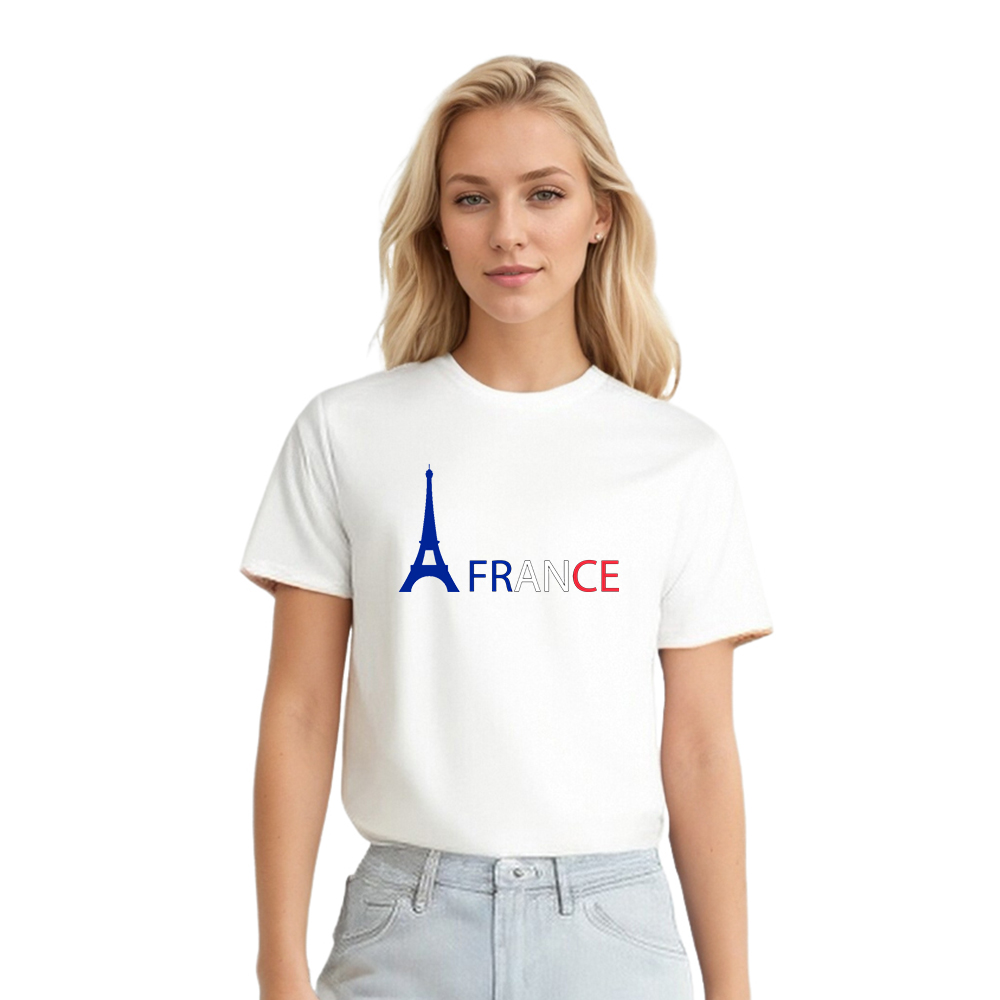 Adulte France Tour Eiffel Français T-shirt 