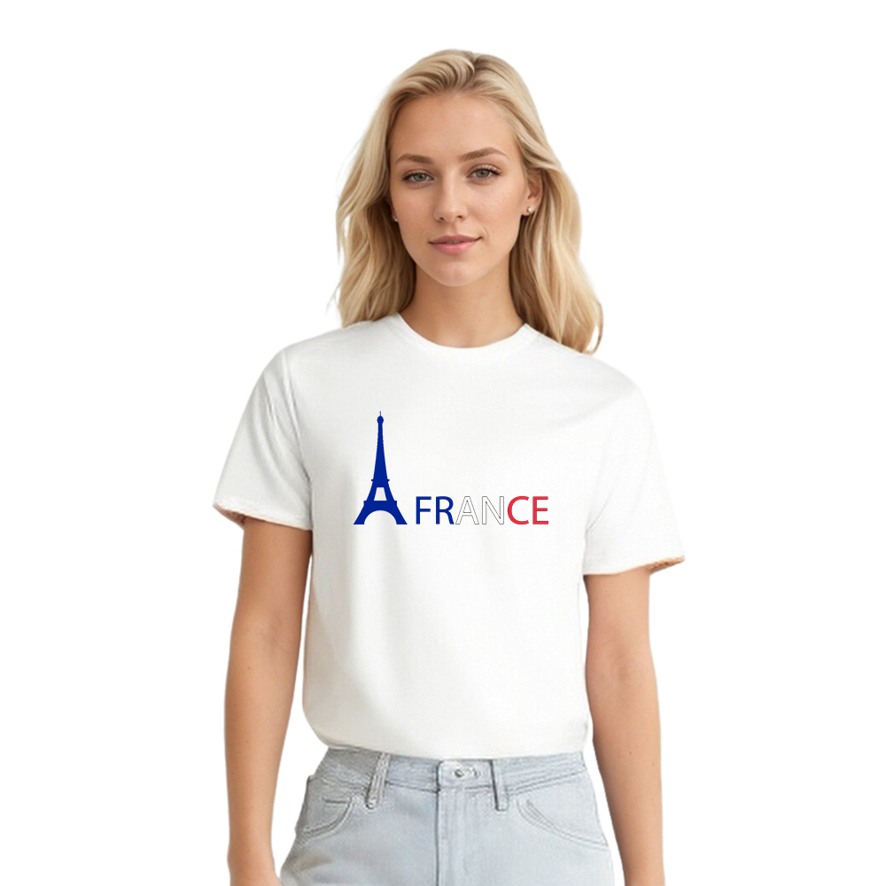 Adulte France Tour Eiffel Français T-shirt 