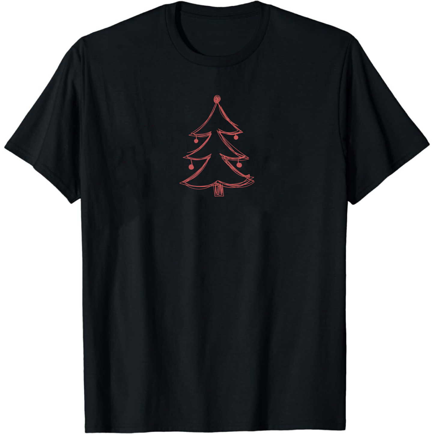 T-shirt Mignon Sapin de Noël Simple Pour Noël