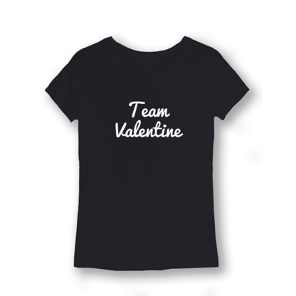 T-shirt Team Valentine Femme Personnalisable pour Mariage ou EVJF