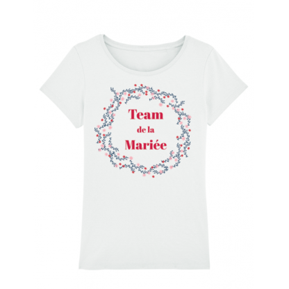 T-shirt Femme Blanc Team de la Mariée Liberty Costume