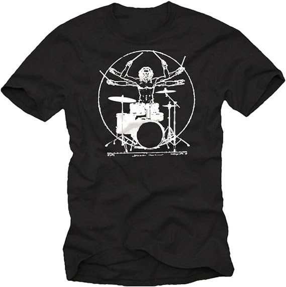 T-shirt Homme Drummer Cadeau Homme Original