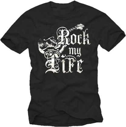 T-shirt 'Rock My Life' Cadeau de Musique