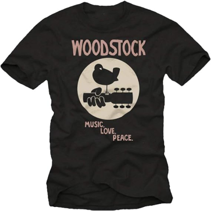 T-shirt Vintage Rock ’Woodstock’ Hippie Musique Costume