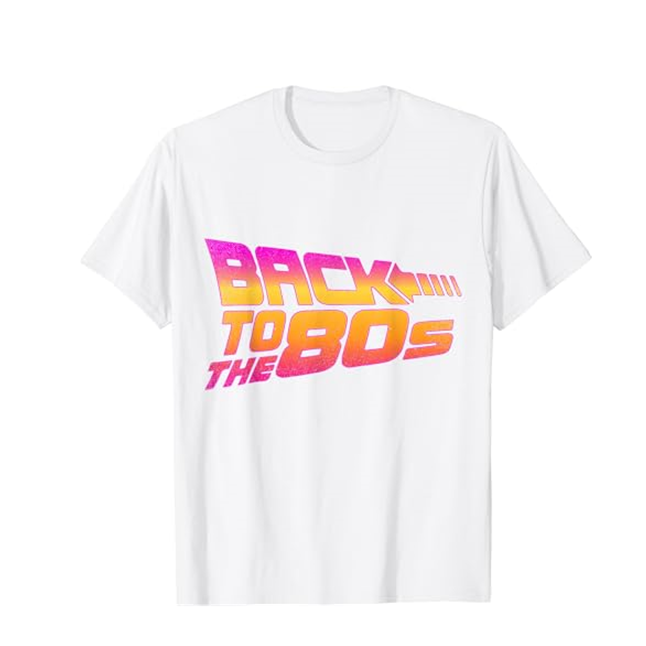 T-shirt Adulte Années 80 Costume Rétro Fancy Dress Costume