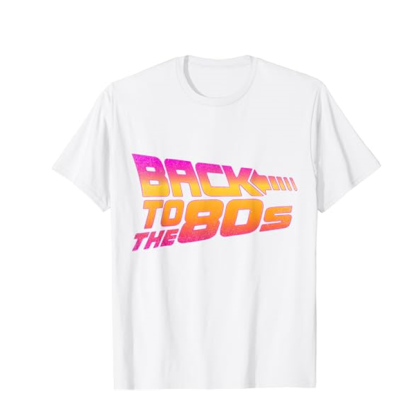 T-shirt Adulte Années 80 Costume Rétro Fancy Dress Costume