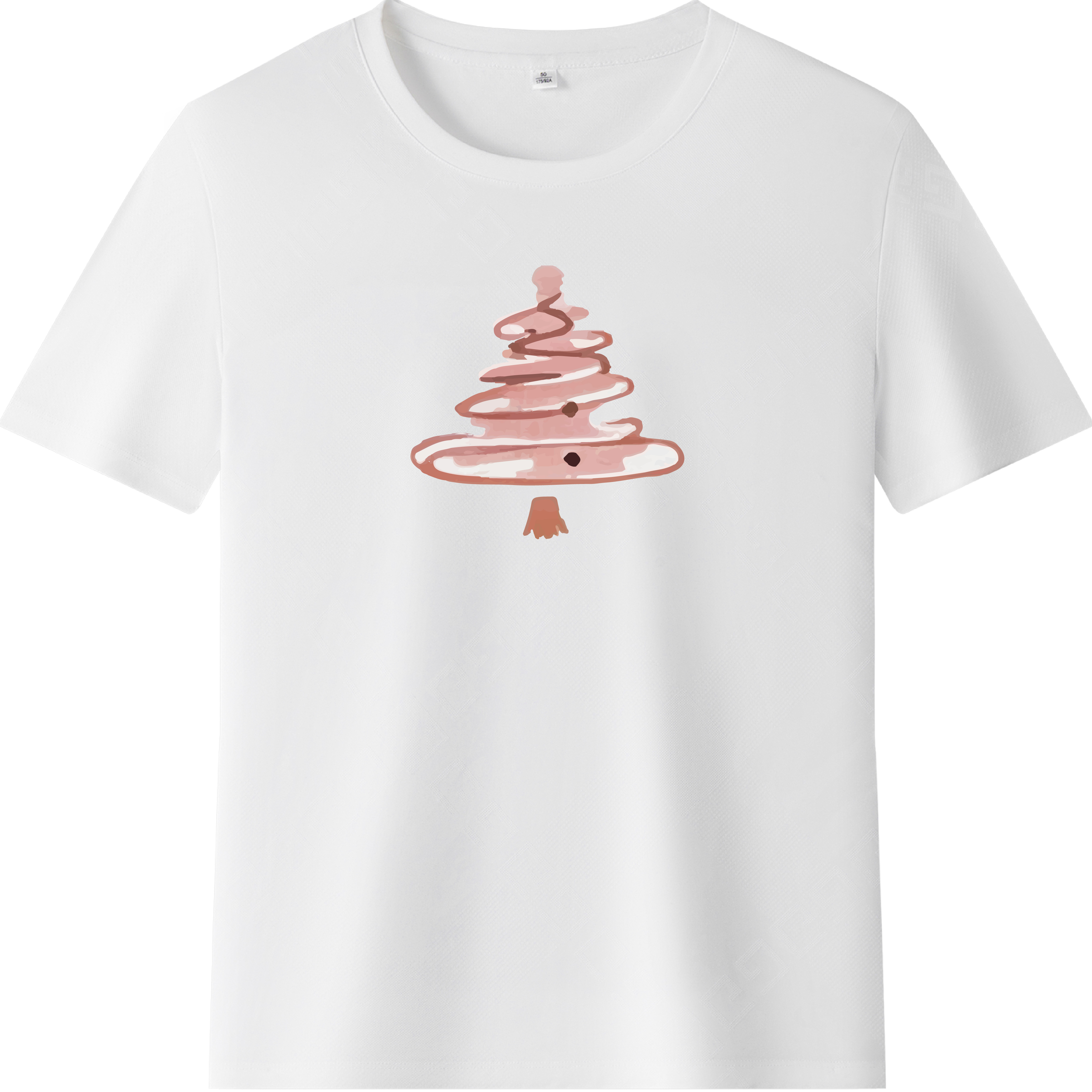 T-shirt Sapin de Noël Rose Pour Noël
